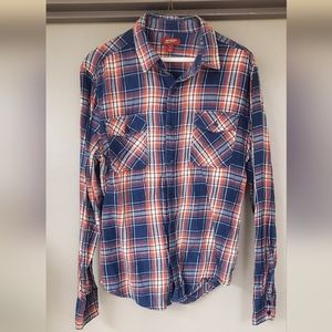 arizona jean co plaid flannel shirt medium
